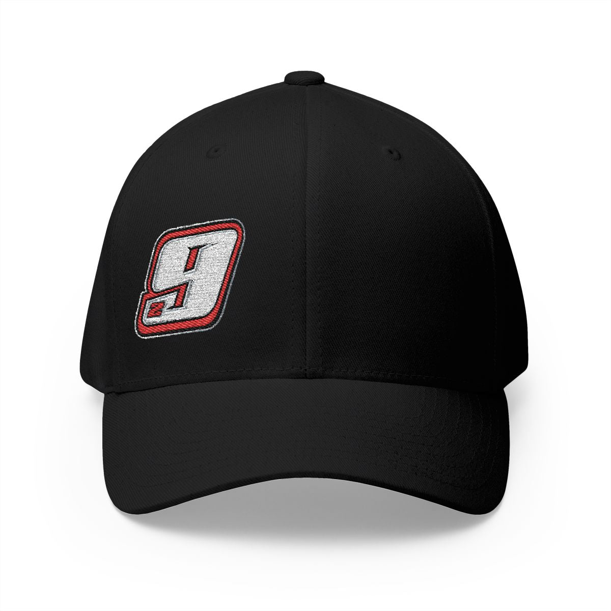 Dru Brown #9 Flexfit Hat- Logo on front and back