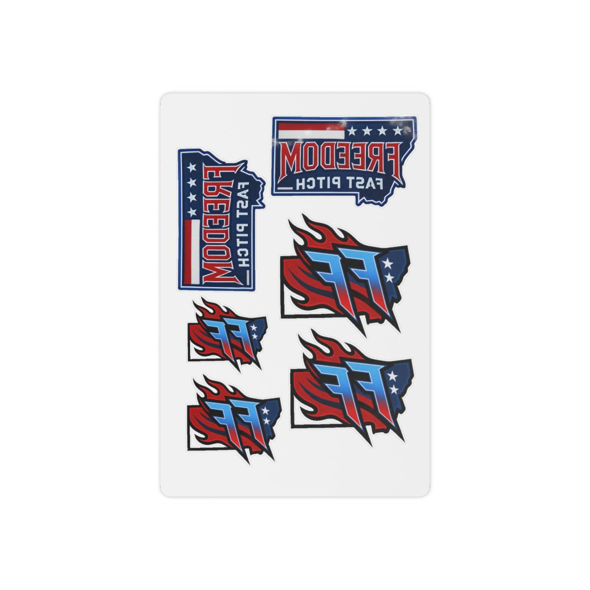 Freedom Fastpitch Softball Temporary Tattoos