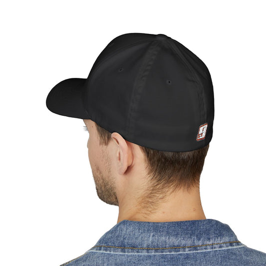 Dru Brown #9 Flexfit Hat- Logo on front and back
