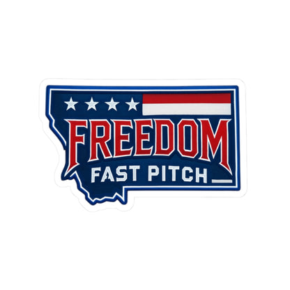 Freedom Fastpitch Die Cut Stickers
