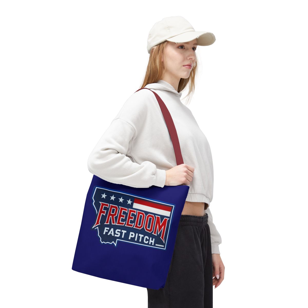 Freedom Fastpitch Softball Tote Bag