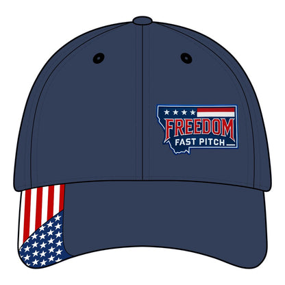 Freedom Fastpitch hat w/ American Flag